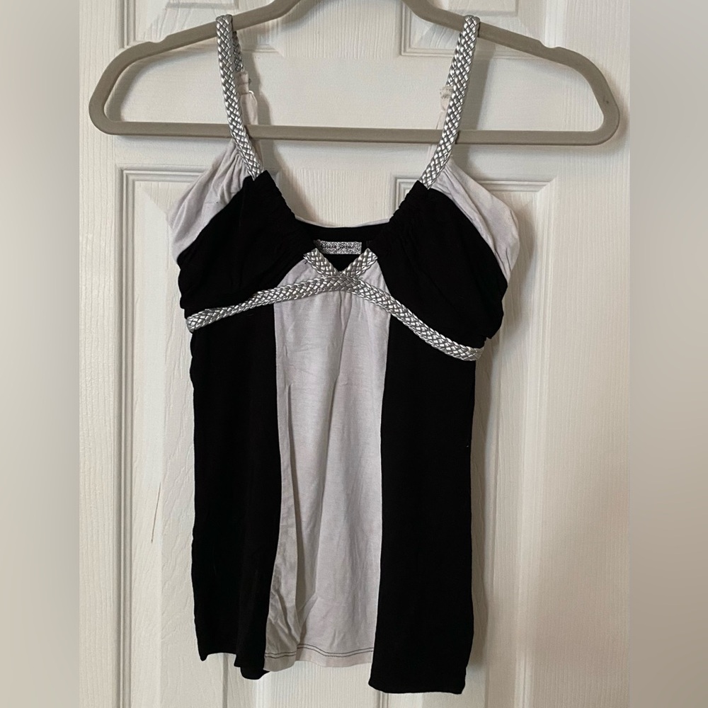 GUESS JEANS black/white women’s top x-small